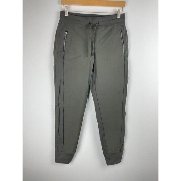 Athleta Headlands Hybrid Trek Women's Jogger Pants - Gray/Green - Size 4 Petite - Picture 1 of 8